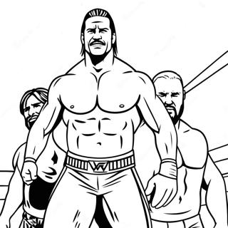 Pagini De Colorat Wwe Superstars In Actiune 91837-31605