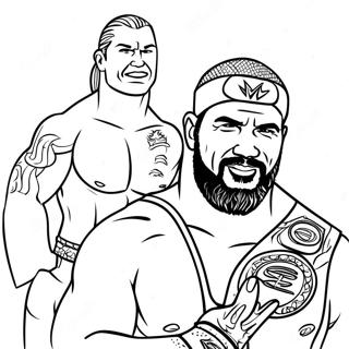 Pagini De Colorat Wwe Superstars In Actiune 91837-31606