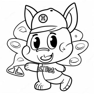 Pagini De Colorat Mascota Astros 91864 31629