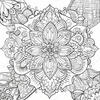 Pagini De Colorat Cu Modele Intricate De Rangoli 92169-31865