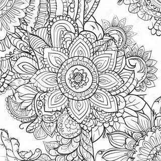 Pagini De Colorat Cu Modele Intricate De Rangoli 92169-31866