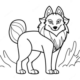 Pagina De Colorat Cu Lup Majestuos Anime 92662 32255