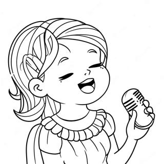 Pagini De Colorat Cu Jovie Cantand 92764-32335