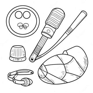 Pagini De Colorat Cu Echipament Sportiv Olimpic 92790-32356