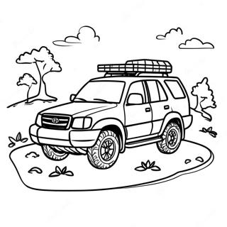 Pagina De Colorat A Aventurii Suv Toyota 92944 32475