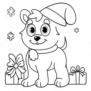 Pagina De Colorat Cu Desene Animate De Craciun 93043-32544