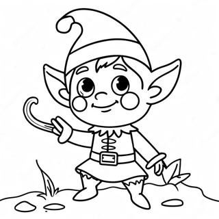 Pagina De Colorat Cu Elf Jucaus 93047-32558