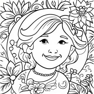 Pagina De Colorat Cu Felicitare Vesela Pentru Ziua Mamei Fericite 93766 33113