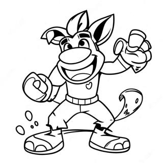 Crash Bandicoot Desene De Colorat