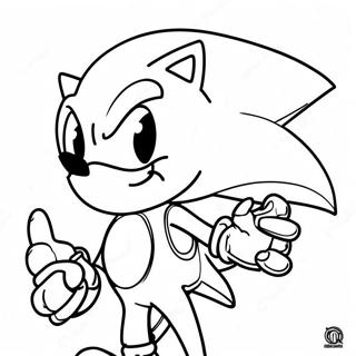 Sonic Argintiu Desene De Colorat