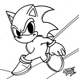 Pagina De Colorat Cu Sonic Argintiu Dinamic In Actiune 93946 33248