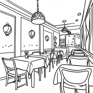 Pagina De Colorat Cu Restaurant 93996-33283