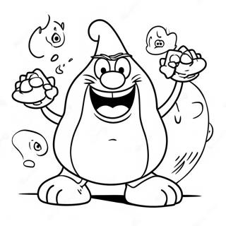 Pagina De Colorat Cu Personajele Looney Helluva Boss 94048-33327