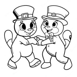 Pagina De Colorat Cu Moxxie Si Millie In Actiune 94049-33331