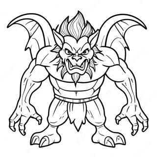 Pagina De Colorat Cu Creaturi Demonice Din Helluva Boss 94050-33333