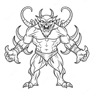 Pagina De Colorat Cu Creaturi Demonice Din Helluva Boss 94050-33335