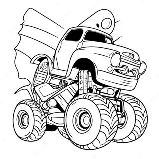 Spiderman Monster Truck Desene De Colorat