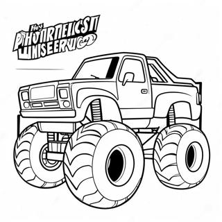 Pagina De Colorat Cu Spiderman Cursand Cu Un Monster Truck 94077-33358