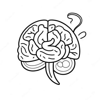 Foaie De Colorat Cu Creier Si Idee De Bec 94310-33610