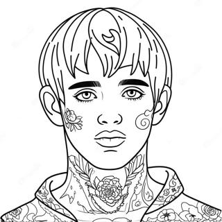 Lil Peep Desene De Colorat