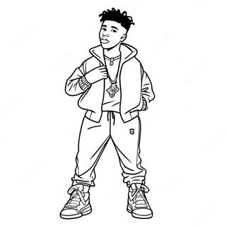 Nba Youngboy Desene De Colorat