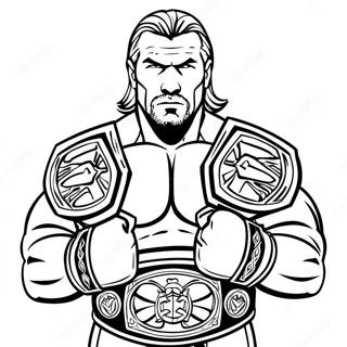 Pagina De Colorat Epic Triple H Tinand Doua Centuri 94541-33910