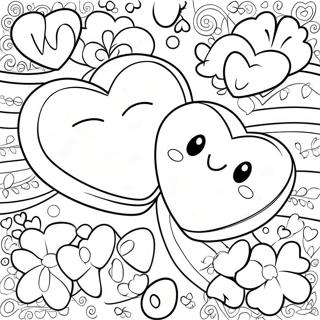 Pagina De Colorat Inimi De Conversatie Jucause 94593-33950