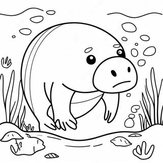 Manatee Desene De Colorat