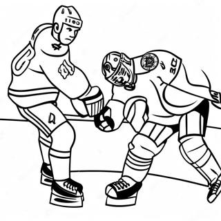 Pagina De Colorat Cu Jucatorii Bruins In Actiune 95005 34266