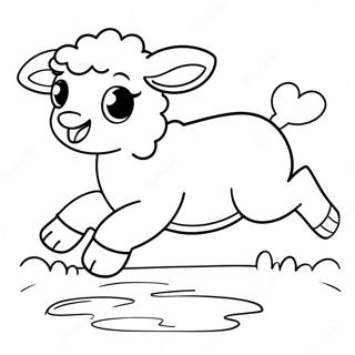 Pagini De Colorat Cu Mielusel Jucaus Sarind 95030 34285