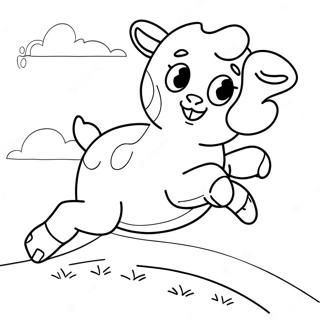 Pagini De Colorat Cu Mielusel Jucaus Sarind 95030 34286