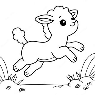 Pagini De Colorat Cu Mielusel Jucaus Sarind 95030 34287