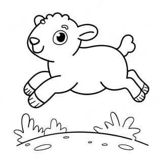 Pagini De Colorat Cu Mielusel Jucaus Sarind 95030 34288