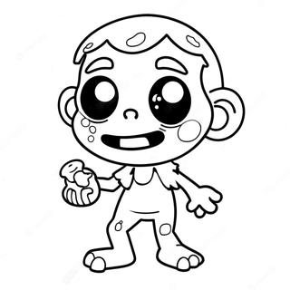 Zombie Dragut Cu Bomboane Pagina De Colorat 95107 34348