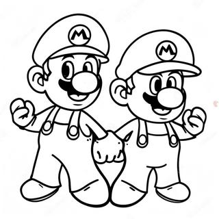 Desen De Colorat Aventura Colorata Cu Mario Si Luigi 95233-34441