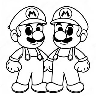 Desen De Colorat Aventura Colorata Cu Mario Si Luigi 95233-34443