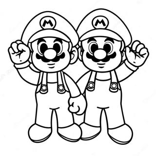 Desen De Colorat Aventura Colorata Cu Mario Si Luigi 95233-34444