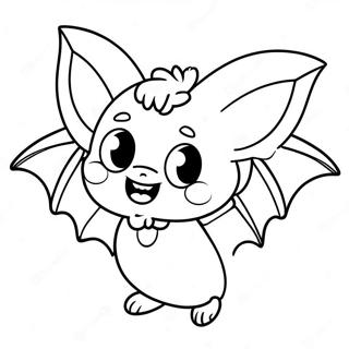 Pagini De Colorat Cu Lilieci Draguti De Halloween 95259-34461