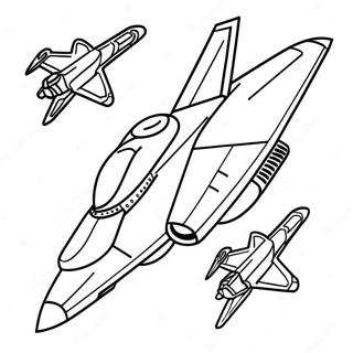 Pagini De Colorat Cu Lupte De Avioane De Vanatoare 95287-34495