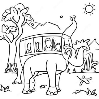 Pagini De Colorat Cu Safari De Scadere 95565-34743