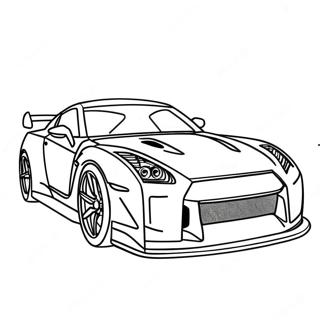 Pagina De Colorat Masina Sport Gtr 95690-34834