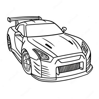 Pagina De Colorat Masina De Curse Gtr Rapida 95691-34837