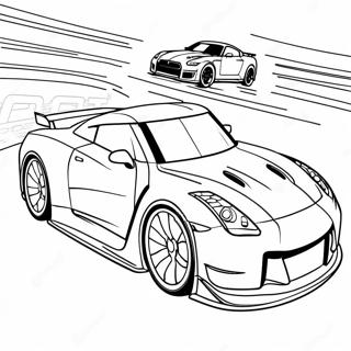 Pagina De Colorat Masina De Curse Gtr Rapida 95691-34838