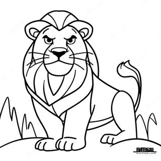 Pagina De Colorat Mufasa Regele Leu 95894-34994