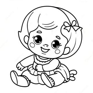 Păpușă Bebeluș Pagini de colorat