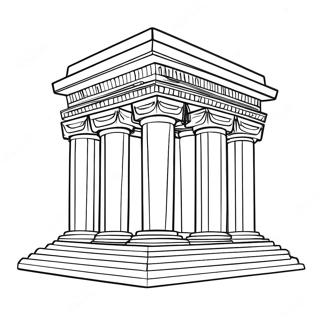 Pagini De Colorat Cu Templul Egiptean Antic 96700 35629