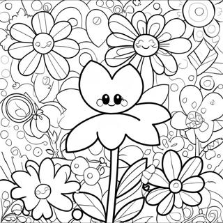 Pagini De Colorat Cu Flori Inspirate De Romero Britto 96777-35689