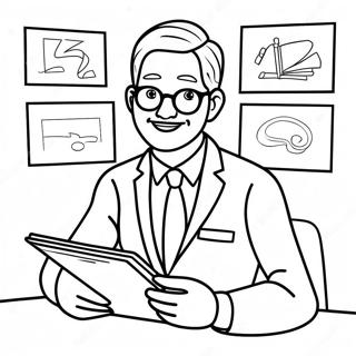 Pagini De Colorat Cu Cariera De Profesor Dinamic 96829 35732