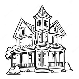 Pagini De Colorat Cu Casa Bantuita Disney 96854-35918