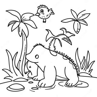 Pagina De Colorat Fauna Colorata Din Florida 97031-36045